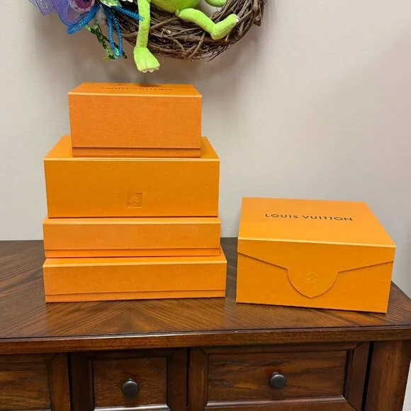 Louis Vuitton Storage Box Set – 5 Mixed Sizes (Like New)